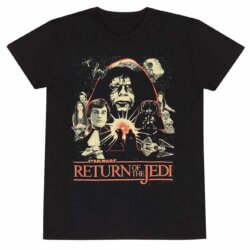 Sort Star Wars T-shirt med print af Return of the Jedi plakaten